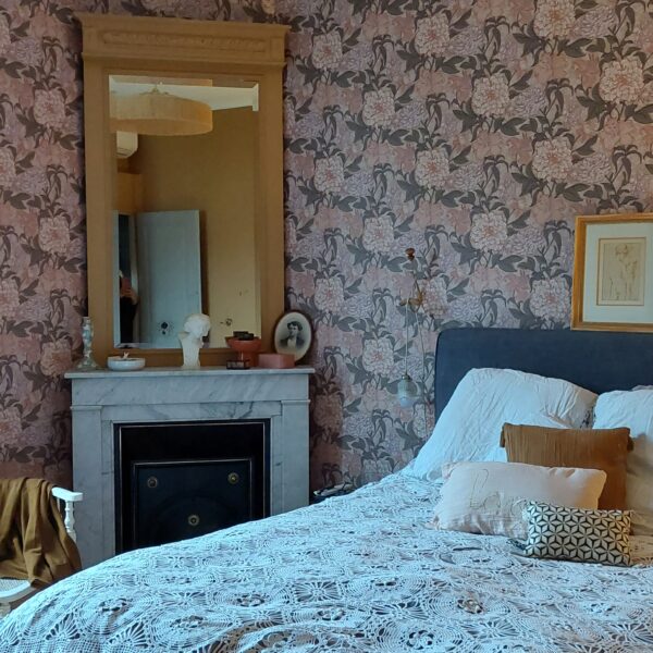 projet chambre fleurie vintage