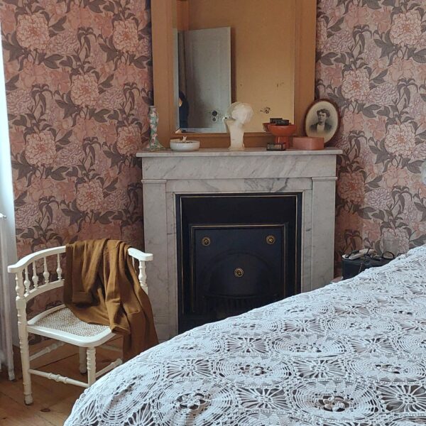 projet chambre fleurie vintage
