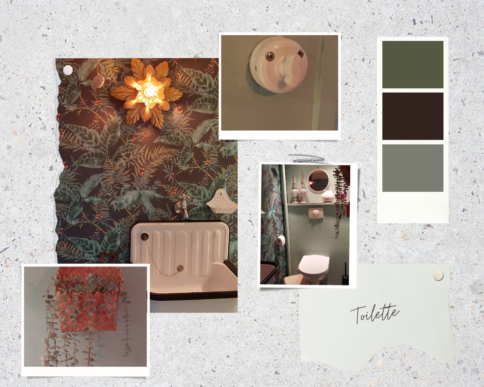 Moodboard realisations toilette