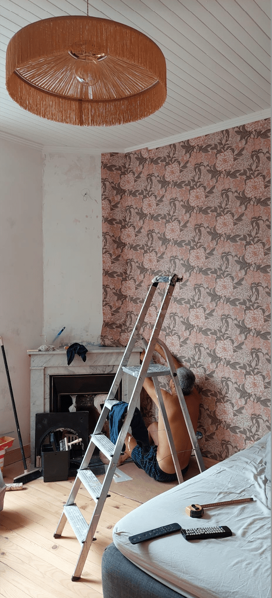 Photo travaux chambre vintage